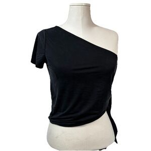 paloma wool one sholder short sleeve crop top no size (measurements in pics)